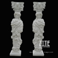 New Products white marble column with figure